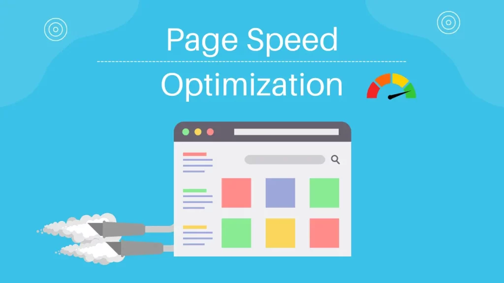 computer-generated graphics of page speed optimization for mobile SEO services in Toronto